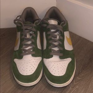 Nike air dunk low green white yellow